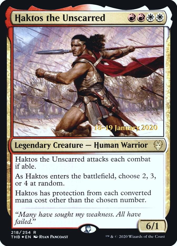 Haktos the Unscarred #218s — Theros Beyond Death Promos