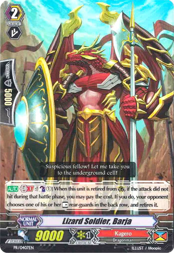 Lizard Soldier, Barja