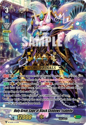 Holy Great Sage of Black Shadows, Isabelle