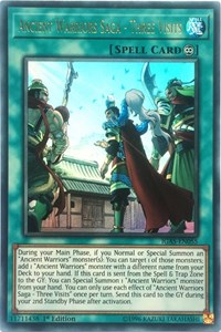THREE VISITS ULTRA RARE NEAR MINT IGAS-EN055 YUGIOH ANCIENT WARRIOR SAGA