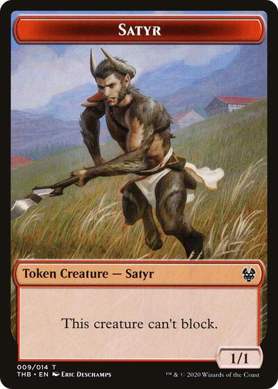 Satyr // Wolf Double-Sided Token