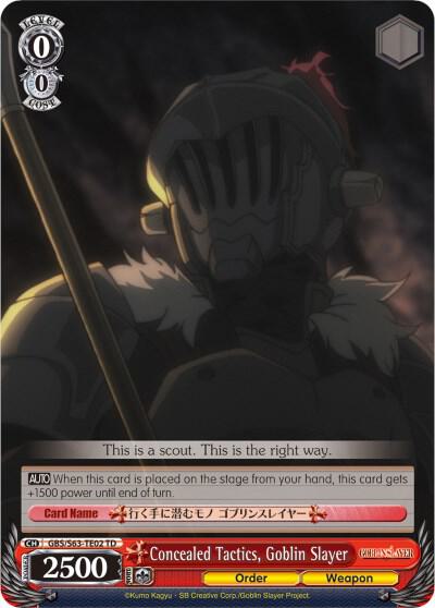 Concealed Tactics, Goblin Slayer