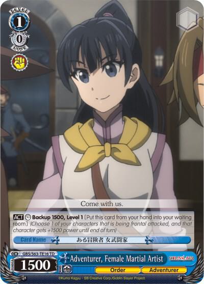 Adventurer, Female Martial Artist
