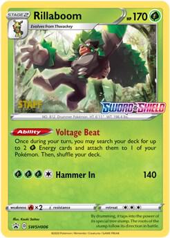 Rillaboom - SWSH006 (Prerelease) [Staff] SWSH006 from SWSH: Sword & Shield Promo Cards
