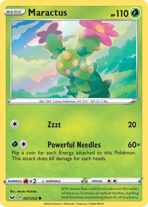 Maractus 007/202 from SWSH01: Sword & Shield Base Set