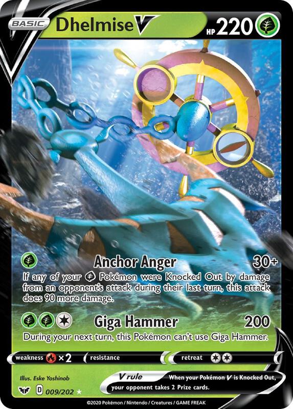 Dhelmise V 009/202 from SWSH01: Sword & Shield Base Set