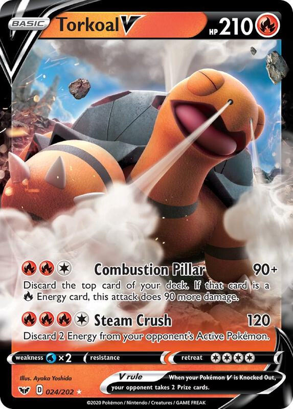 Torkoal V 024/202 from SWSH01: Sword & Shield Base Set