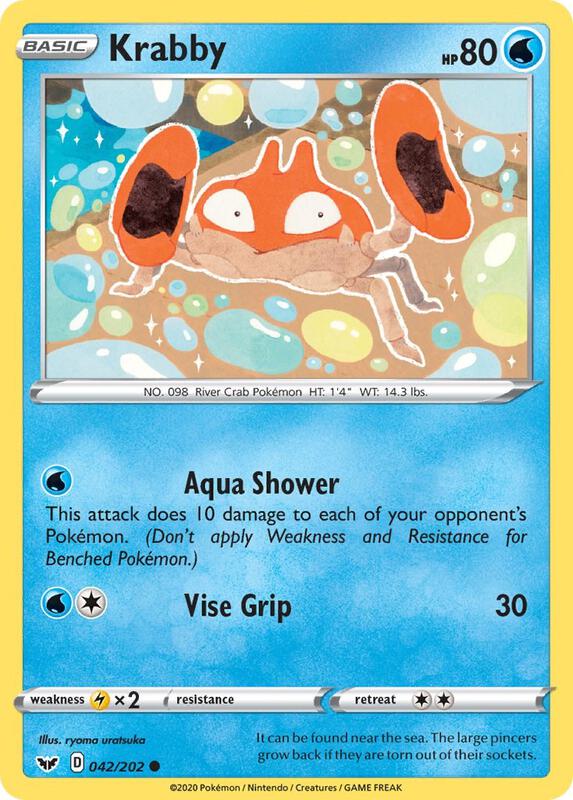 Krabby (042) 042/202 from SWSH01: Sword & Shield Base Set