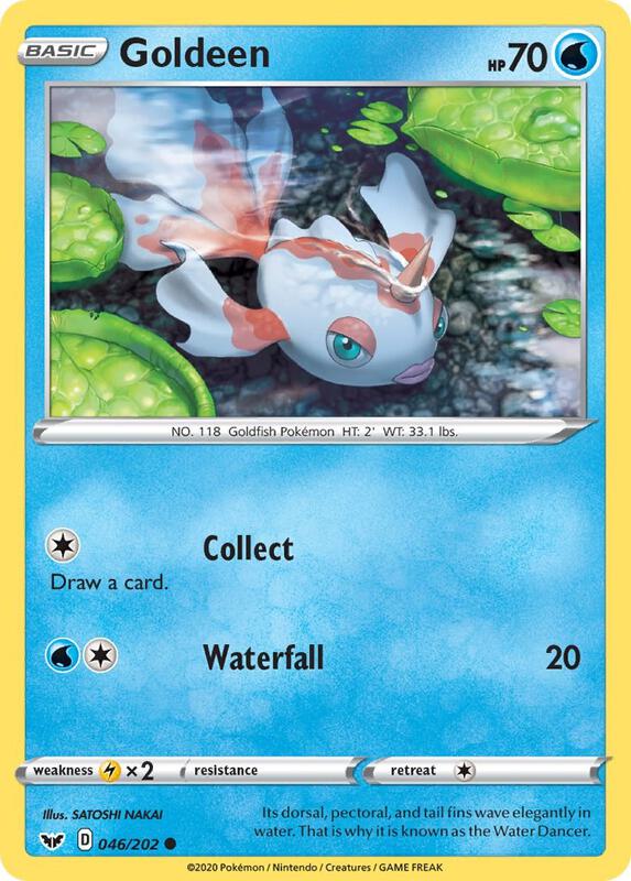 Goldeen (046) 046/202 from SWSH01: Sword & Shield Base Set