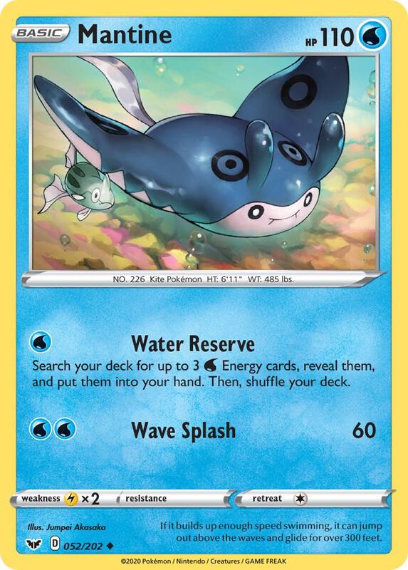 Mantine 052/202 from SWSH01: Sword & Shield Base Set