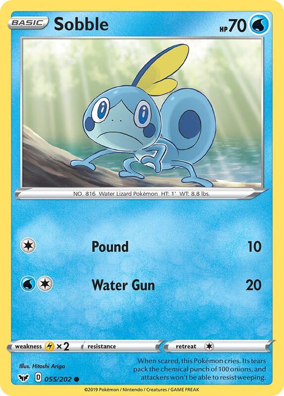 Sobble (055) 055/202 from SWSH01: Sword & Shield Base Set