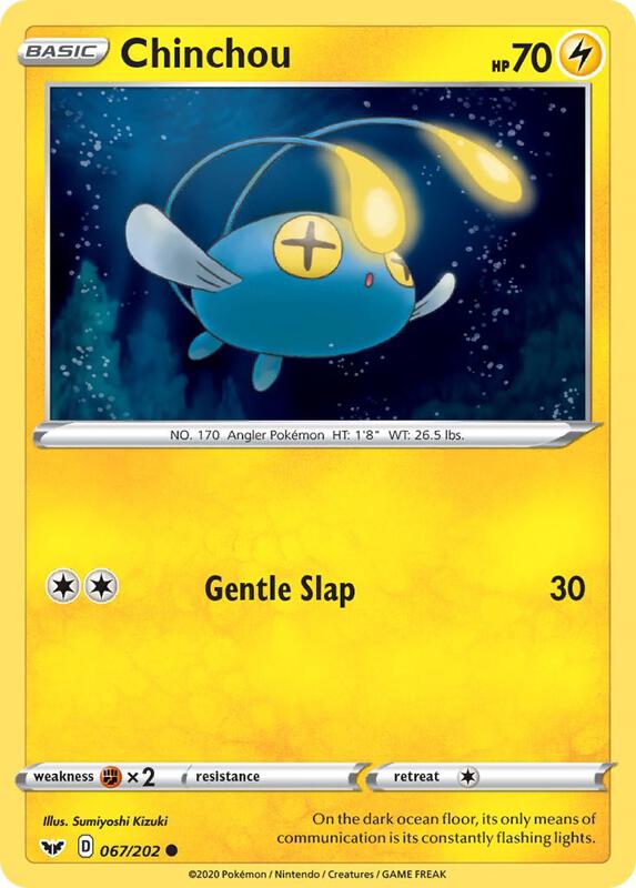 Chinchou (067) 067/202 from SWSH01: Sword & Shield Base Set