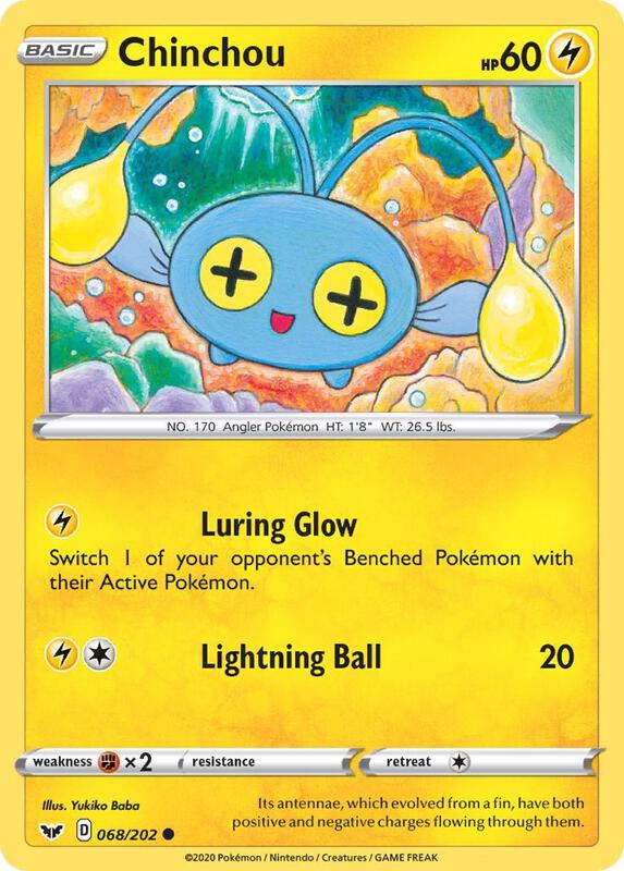 Chinchou (068) 068/202 from SWSH01: Sword & Shield Base Set