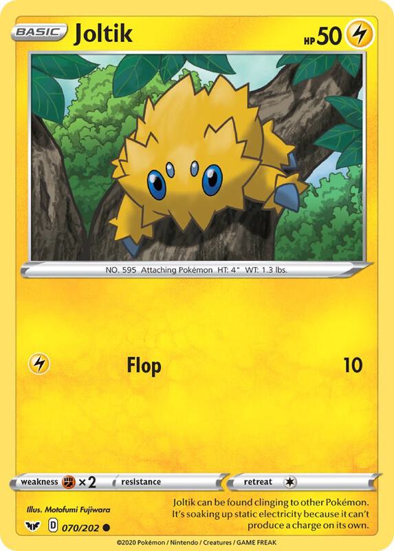 Joltik 070/202 from SWSH01: Sword & Shield Base Set