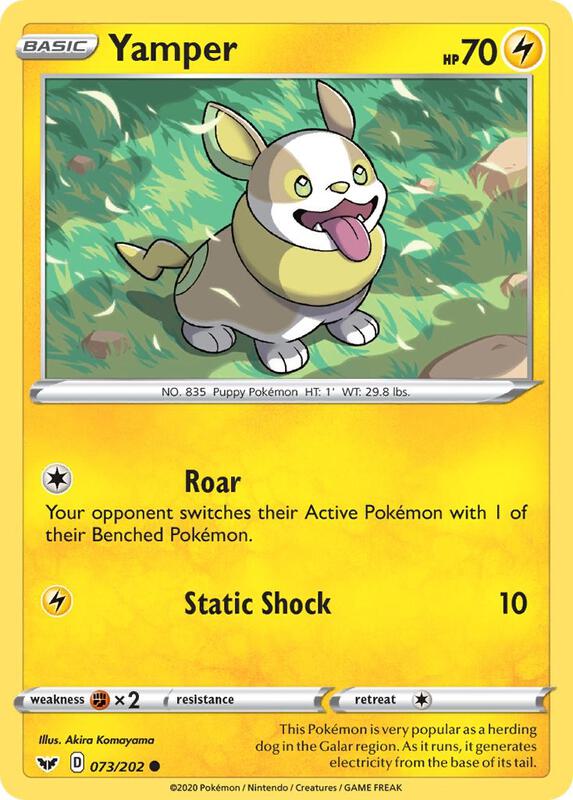 Yamper (073) 073/202 from SWSH01: Sword & Shield Base Set