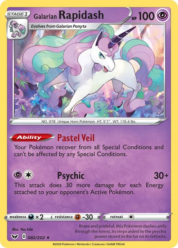 Galarian Rapidash 082/202 from SWSH01: Sword & Shield Base Set