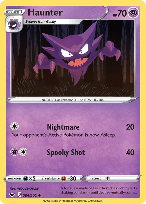 Haunter 084/202 from SWSH01: Sword & Shield Base Set