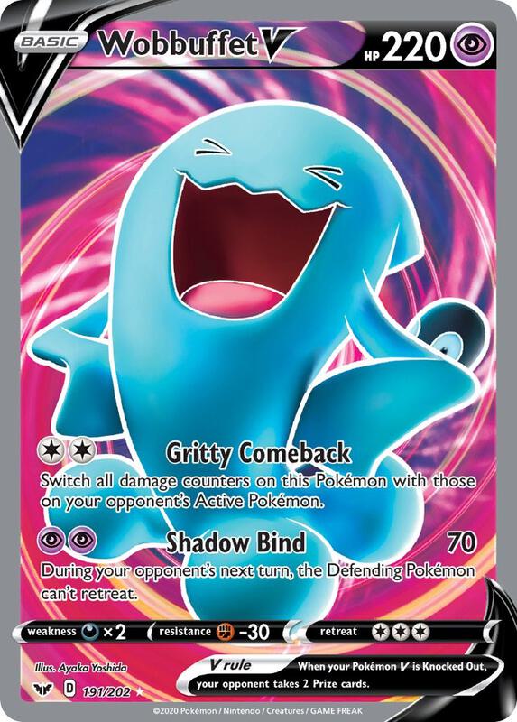 Wobbuffet V (Full Art) 191/202 from SWSH01: Sword & Shield Base Set