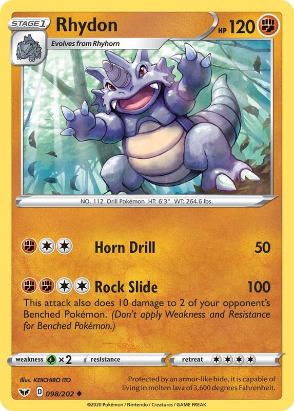 Rhydon 098/202 from SWSH01: Sword & Shield Base Set
