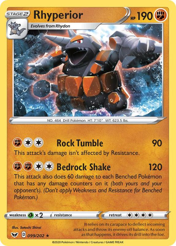 Rhyperior 099/202 from SWSH01: Sword & Shield Base Set