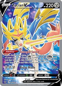 Zacian V - SWSH292 Shiny Full Art Ultra Rare Promo - Crown Zenith – JAB  Games13