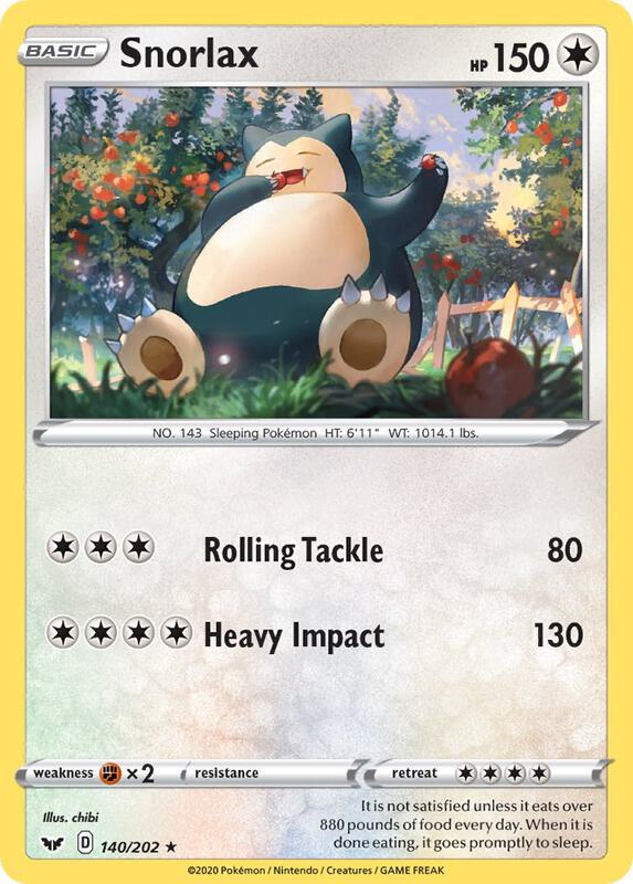 Snorlax 140/202 from SWSH01: Sword & Shield Base Set