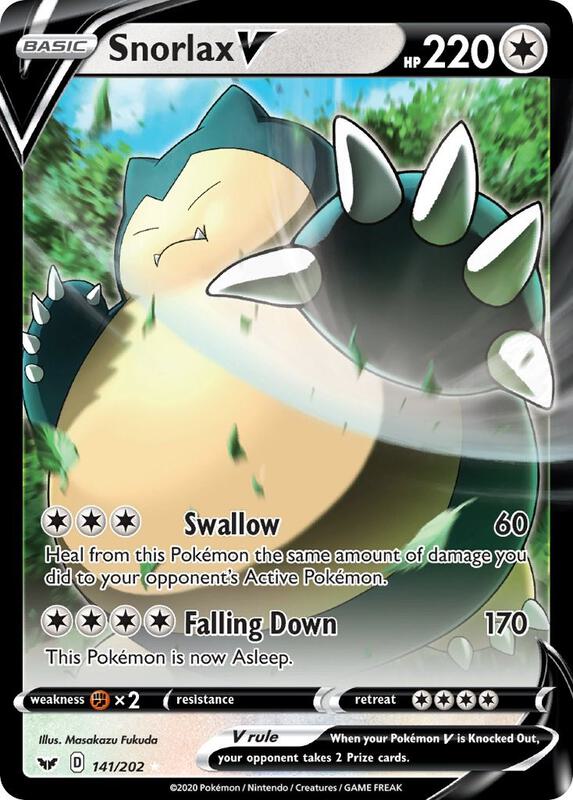 Snorlax V 141/202 from SWSH01: Sword & Shield Base Set