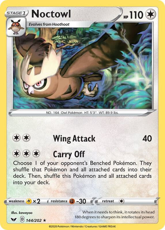 Noctowl 144/202 from SWSH01: Sword & Shield Base Set