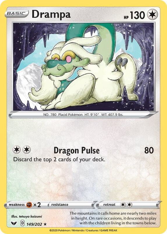 Drampa 149/202 from SWSH01: Sword & Shield Base Set