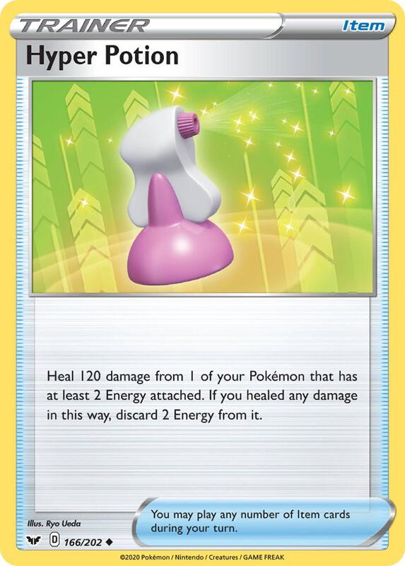 Hyper Potion 166/202 from SWSH01: Sword & Shield Base Set