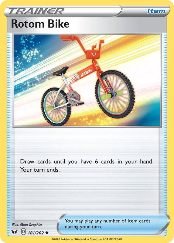 Rotom Bike 181/202 from SWSH01: Sword & Shield Base Set