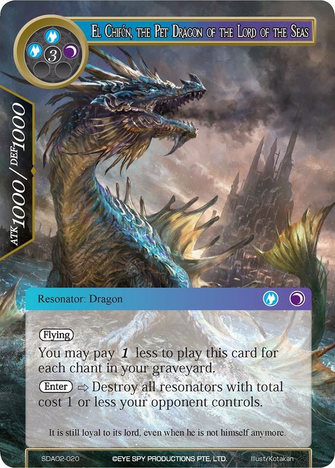 El Chifon, the Pet Dragon of the Lord of the Seas