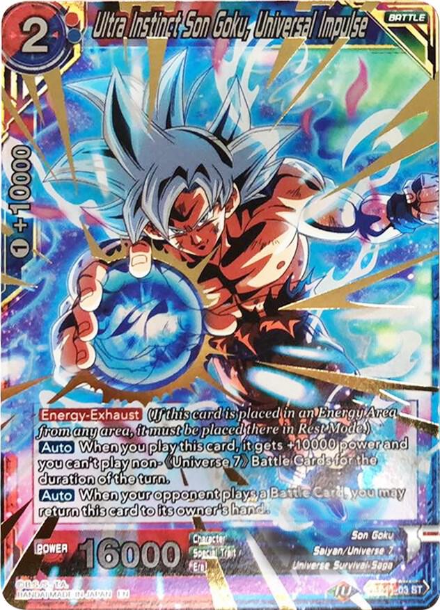 Ultra Instinct Son Goku, Universal Impulse (Gold Stamped