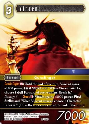 Vincent - Opus XI - Final Fantasy TCG - TCGplayer.com