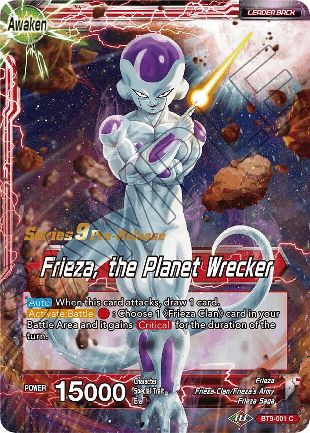 Frieza // Frieza, the Planet Wrecker #BT9-001 — Universal Onslaught Pre-Release Cards