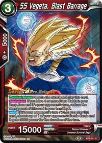 SS Vegeta, Blast Barrage card art