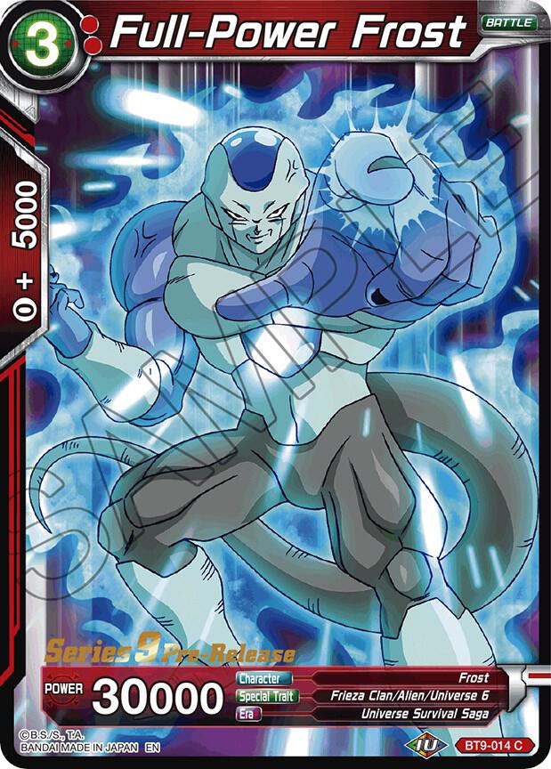 Full-Power Frost #BT9-014 — Universal Onslaught Pre-Release Cards