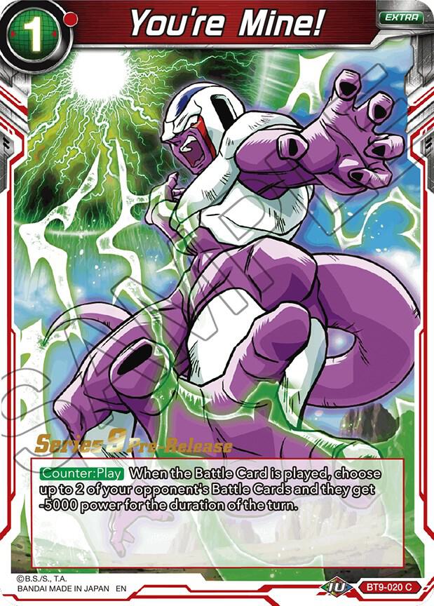 You're Mine! #BT9-020 — Universal Onslaught Pre-Release Cards