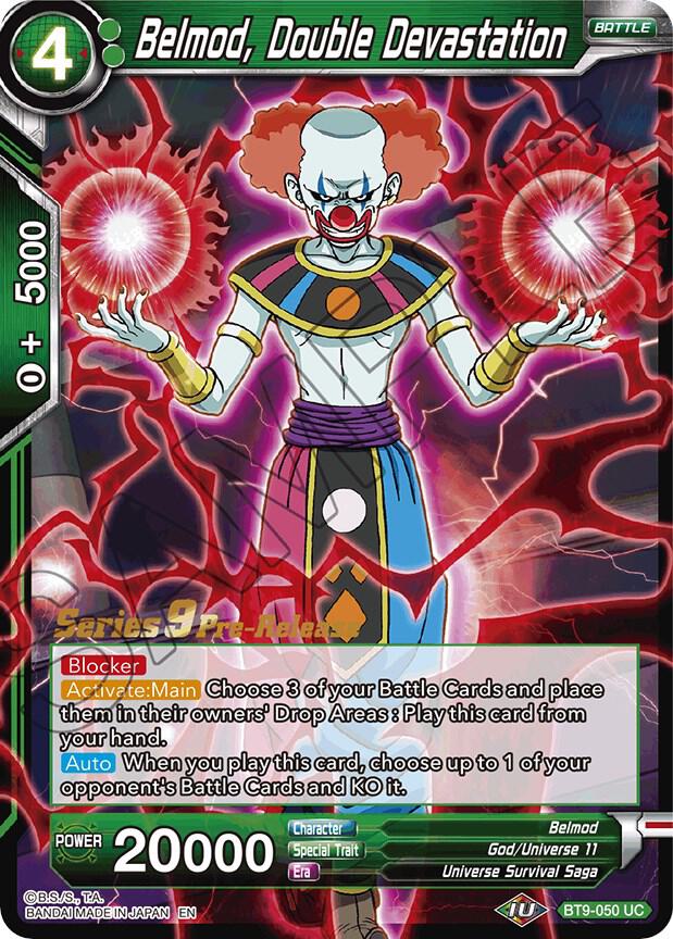 Belmod, Double Devastation #BT9-050 — Universal Onslaught Pre-Release Cards