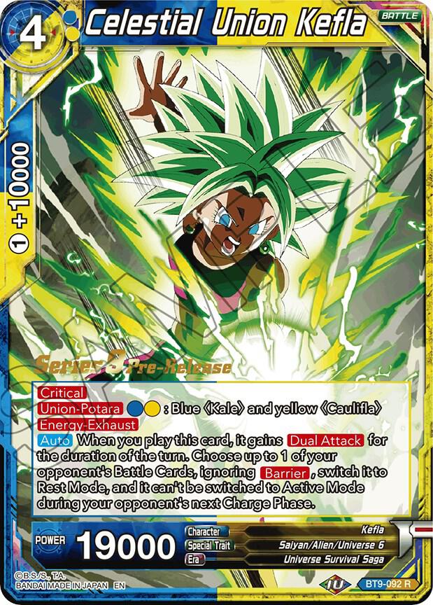 Celestial Union Kefla #BT9-092 — Universal Onslaught Pre-Release Cards