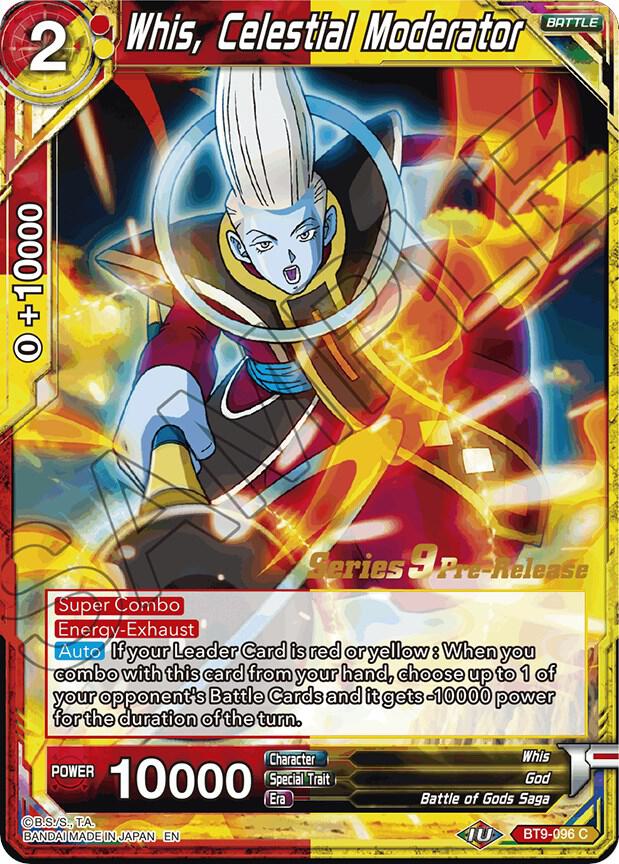 Whis, Celestial Moderator #BT9-096 — Universal Onslaught Pre-Release Cards