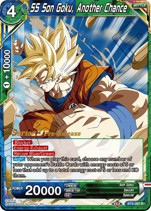 SS Son Goku, Another Chance #BT9-097 — Universal Onslaught Pre-Release Cards