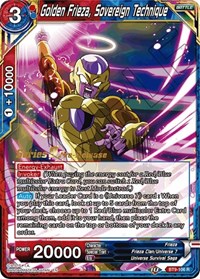 Golden Frieza, Sovereign Technique card art