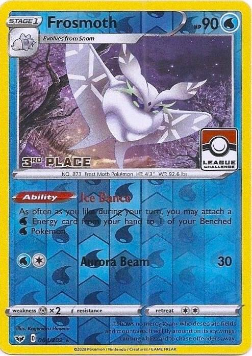 Frosmoth - 064/202 (League Challenge) [3rd Place] 064/202 from League & Championship Cards