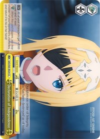 Declaration of Independence - Weiss Schwarz Sword Art Online -Alicization- trading card