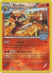 Blaziken - 14/111 (National Championships) #014/111 from League & Championship Cards Pokemon card image