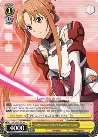 Confrontation with PK Squadron, Asuna - Weiss Schwarz Sword Art Online -Alicization- trading card