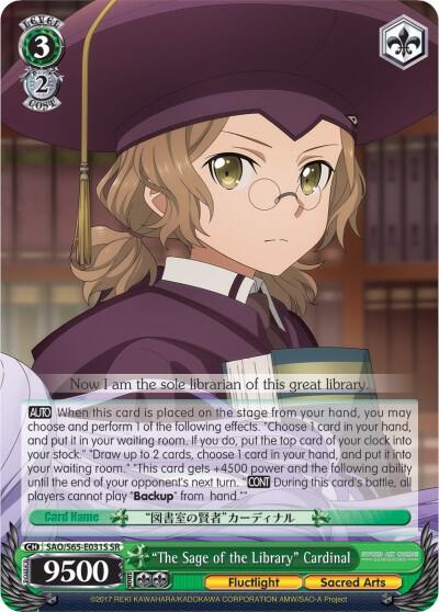 "The Sage of the Library" Cardinal (SR)