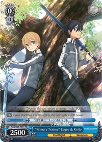 "Primary Trainee" Eugeo & Kirito - Weiss Schwarz Sword Art Online -Alicization- trading card