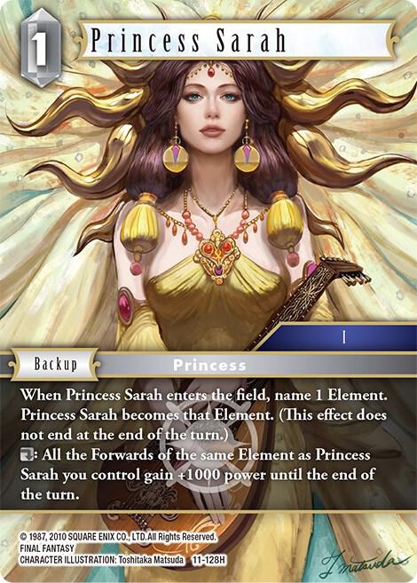 Princess Sarah - Opus XI - Final Fantasy TCG Princess Sarah - Opus XI - Final Fantasy TCG